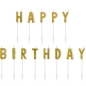 Preview: Candles - Happy Birthday - Gold